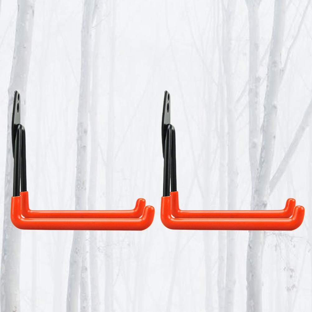 Sports Equipment Garage Storage - 2Pcs Anti Slip Coated Iron Garage