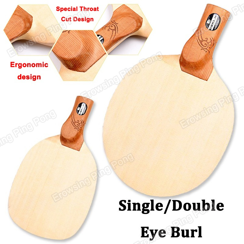Table Tennis Paddle - 1-Ply Hinoki Table Tennis Blade Chinese/Japanese