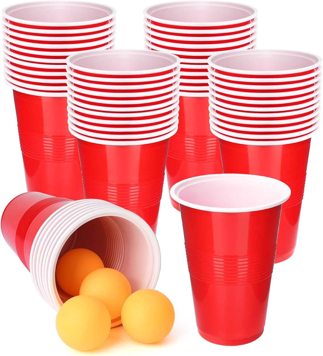 Ping Pong Ball Set - Cup Pong Game Set 22 Pcs