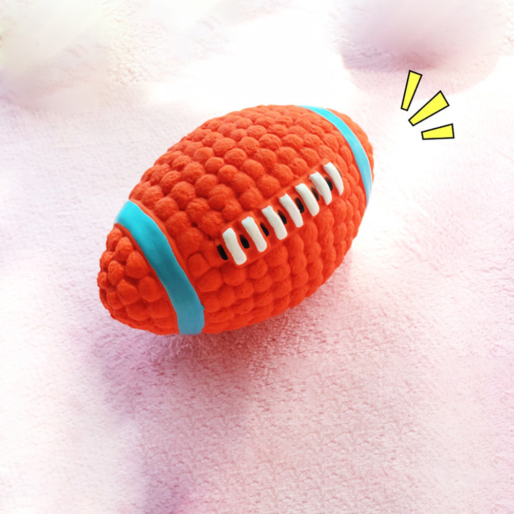 Rugby Training Ball - 2Pcs Sound Chew Ball Set for