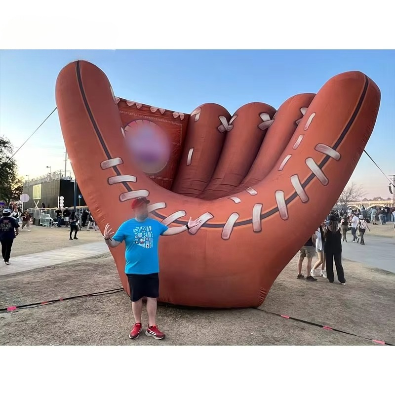 Sports Equipment Advertisement - Inflatable gloves baseball inflatable sports equipment