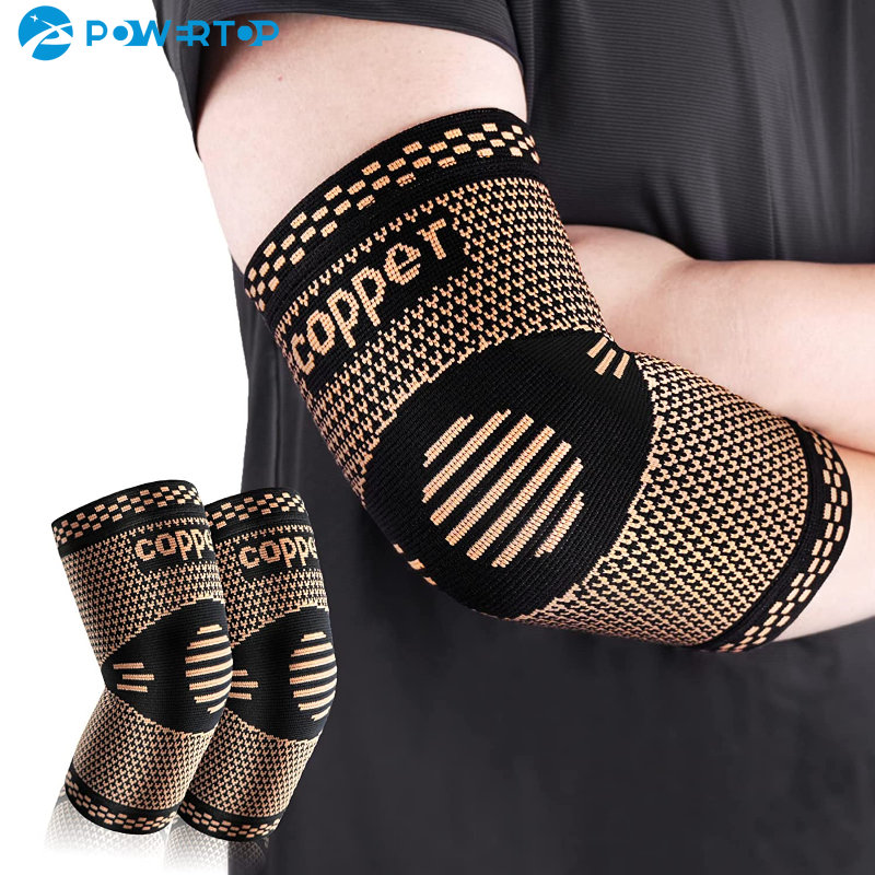 Tennis Elbow Brace - 1PC Copper Elbow Compression Sleeve,Elbow Brace