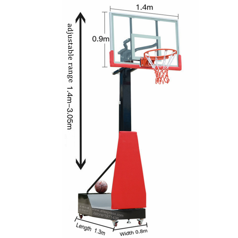 Height Adjustable Portable Mov - Sports Equipment In School 评论和价格