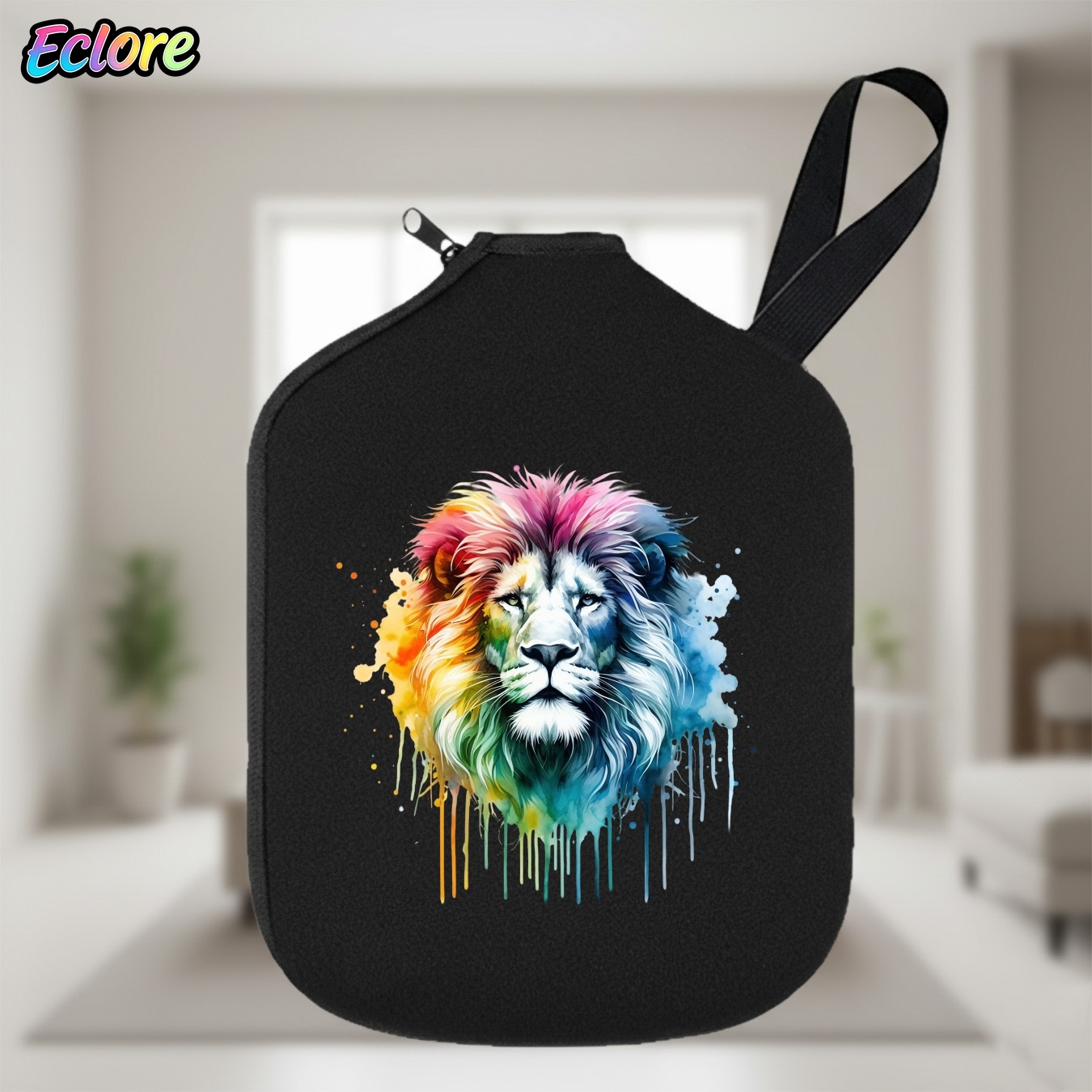 Colorful Watercolor Lion Head  - Table Tennis Paddle 评论和价格