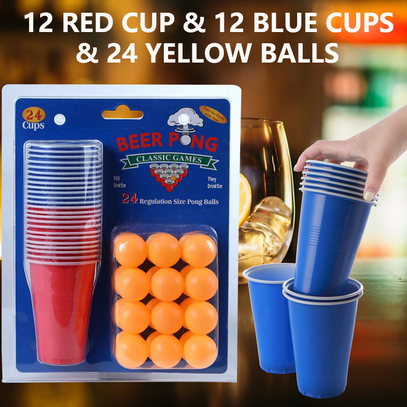 Beer Pong Game Set & Party Cup - Ping Pong Ball Set 评论和价格