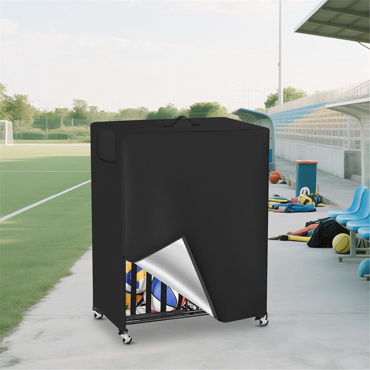 Basketball Rack Cover Garage S - Sports Equipment Garage Storage 评论和价格