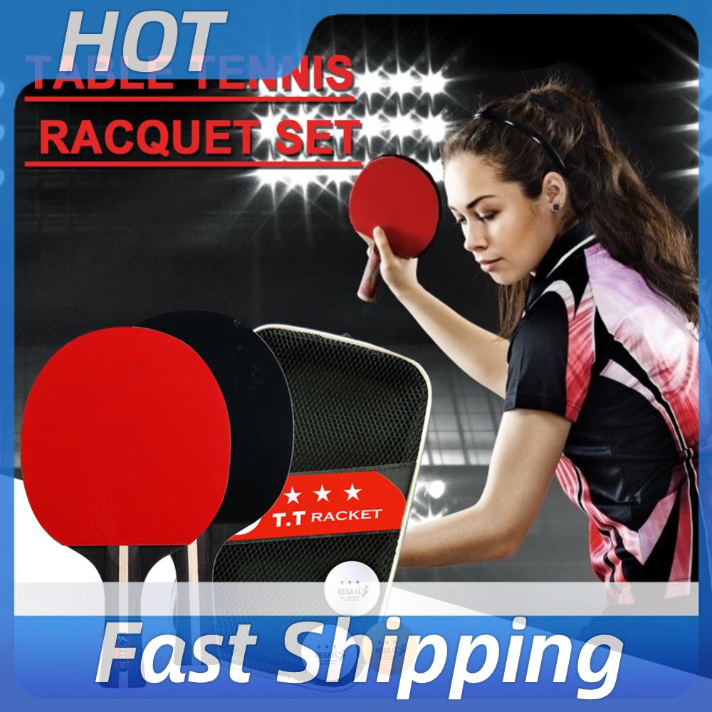 Ping Pong Racket 2 Rackets & 3 - Ping Pong Ball Set 评论和价格