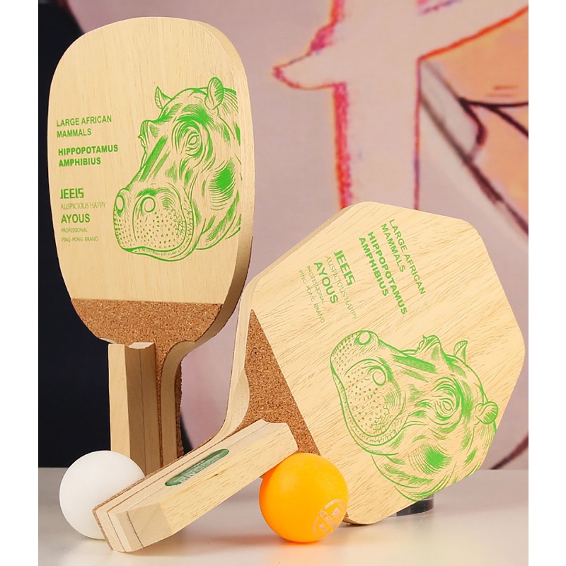 JEELS Green Hippo 1 Ply Ayous  - Table Tennis Paddle 评论和价格