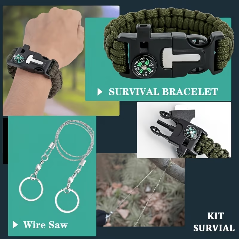 242 Survival Kit for Outdoor A - Sports Equipment In School 评论和价格