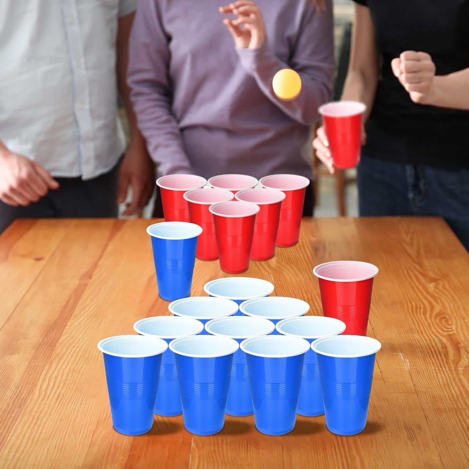 Cup Pong Game Set 22 Pcs 16 Oz - Ping Pong Ball Set 评论和价格