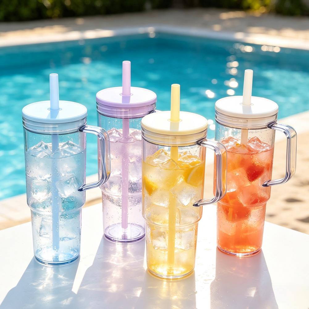 Water Bottle With Straw And Li - Sports Equipment In School 评论和价格