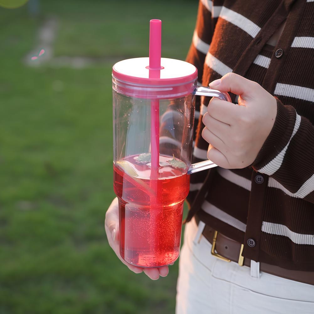 Water Bottle With Straw And Li - Sports Equipment In School 评论和价格