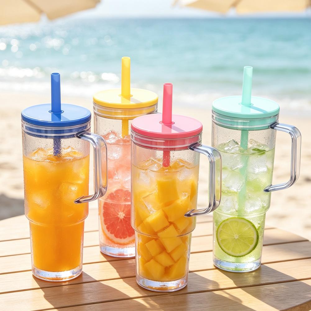 Water Bottle With Straw And Li - Sports Equipment In School 评论和价格