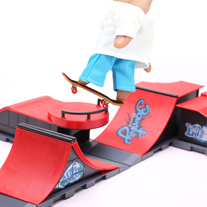 DIY Finger Skatepark 6-in-1 Se - Skateboard Complete Deck 评论和价格