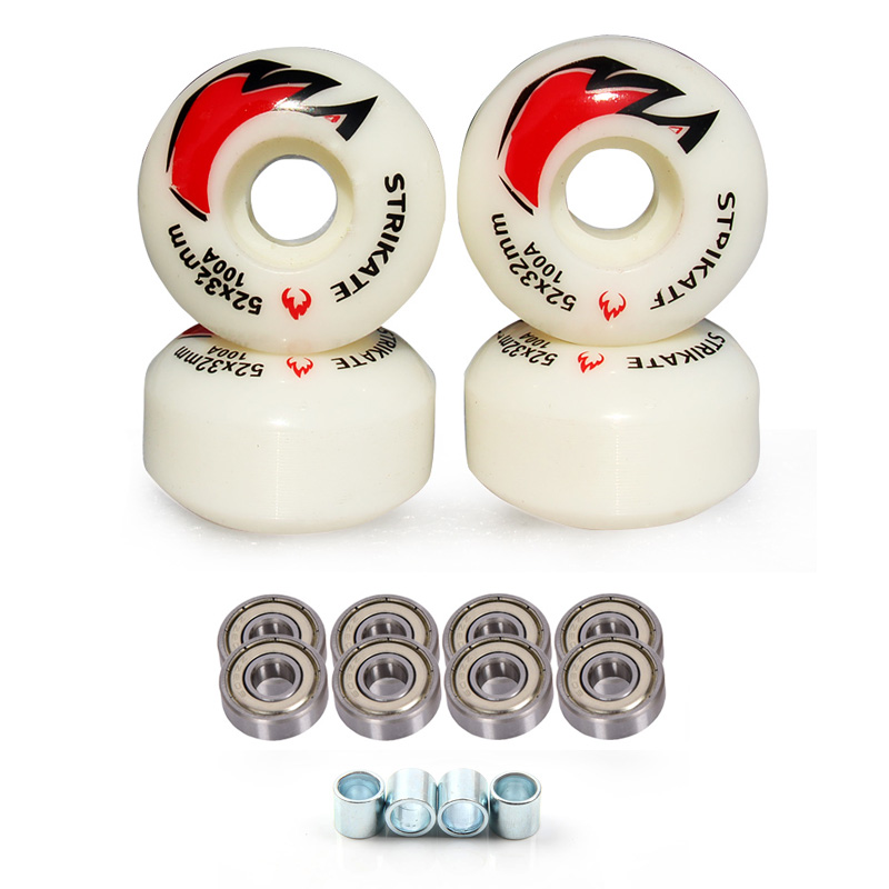 4Pcs Skateboard Wheels With be - Skateboard Complete Deck 评论和价格