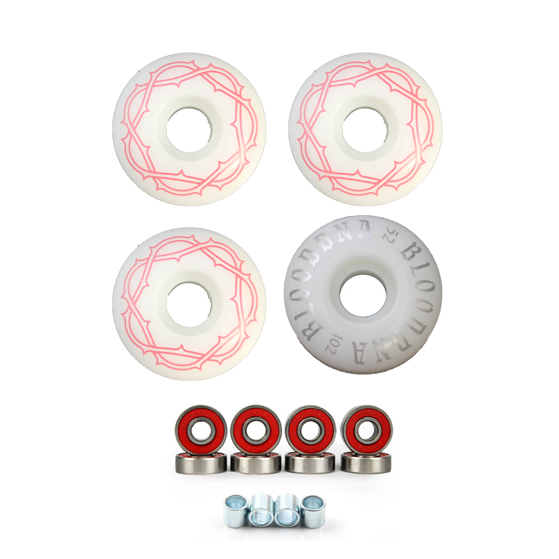 4Pcs Skateboard Wheels With be - Skateboard Complete Deck 评论和价格