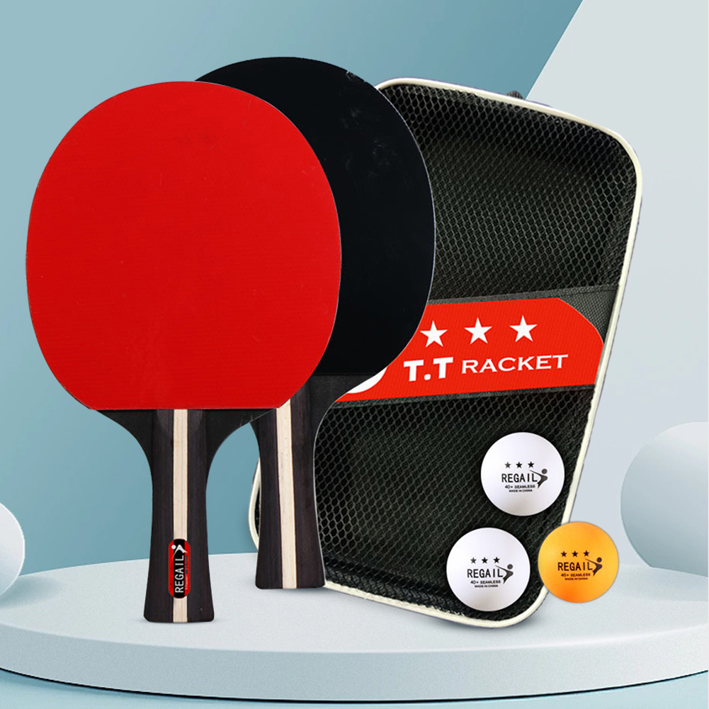 Table Tennis Racket 2 Rackets  - Ping Pong Ball Set 评论和价格