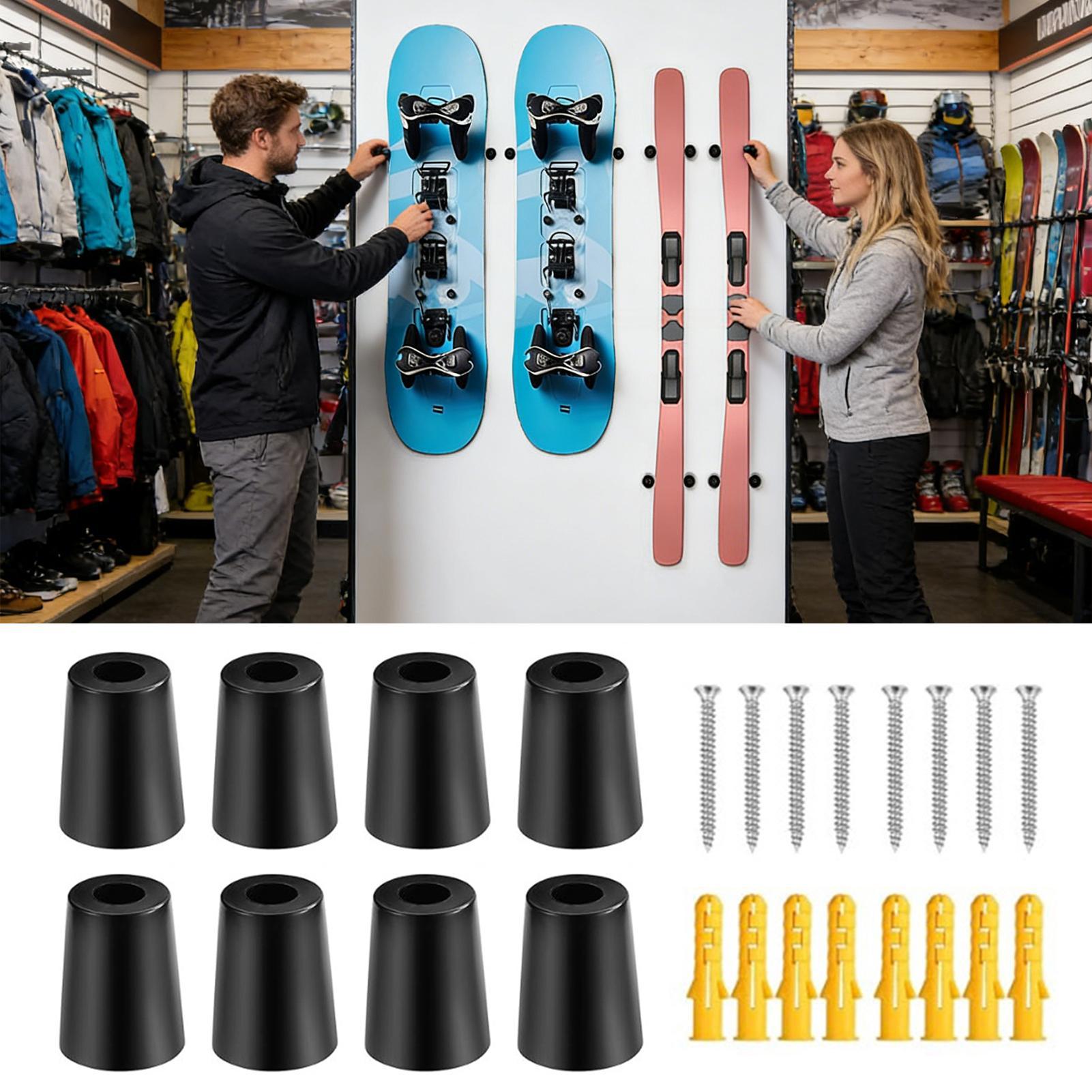Ski Wall Mount Vertical Snowbo - Sports Equipment Garage Storage 评论和价格