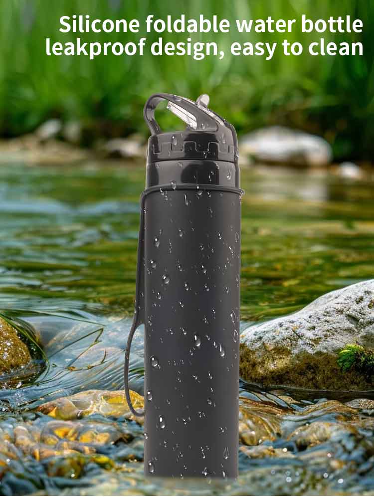 600ml   travel camping silicon - Sports Equipment In School 评论和价格