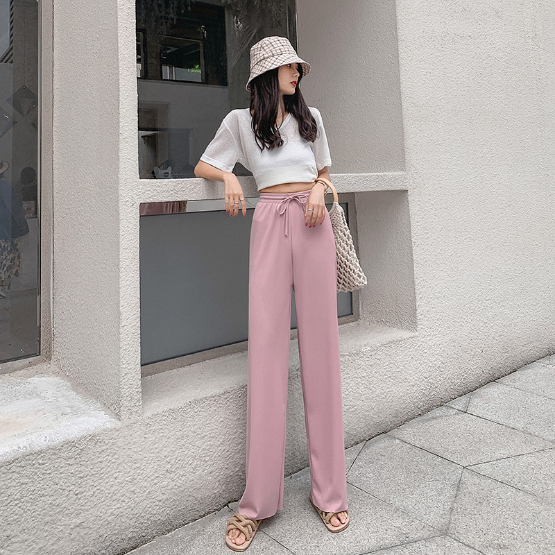 Women's Ice Silk Wide Leg Pant - Skateboard Complete Deck 评论和价格