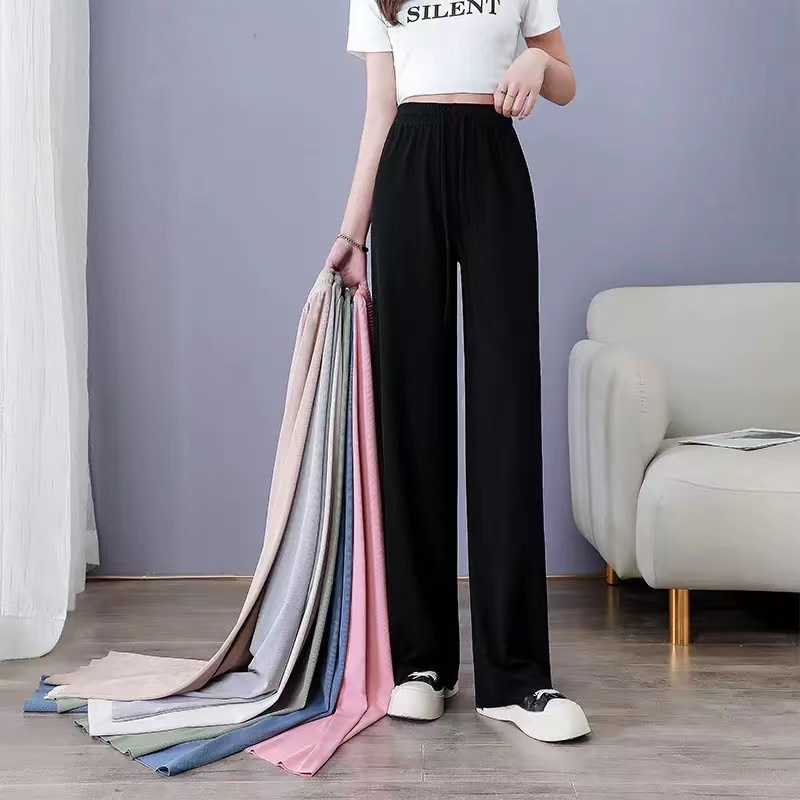 Women's Ice Silk Wide Leg Pant - Skateboard Complete Deck 评论和价格
